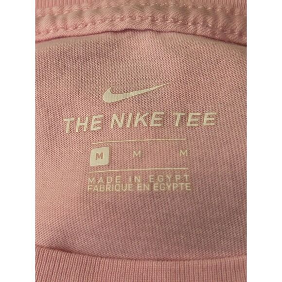 Nike Girls Medium Pink Cropped Short Sleeve T-Shirt JUST DO IT - Picture 3 of 5